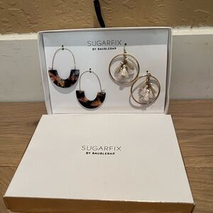 Sugarfix by Baublebar Tortoiseshell and Tassel Earrings